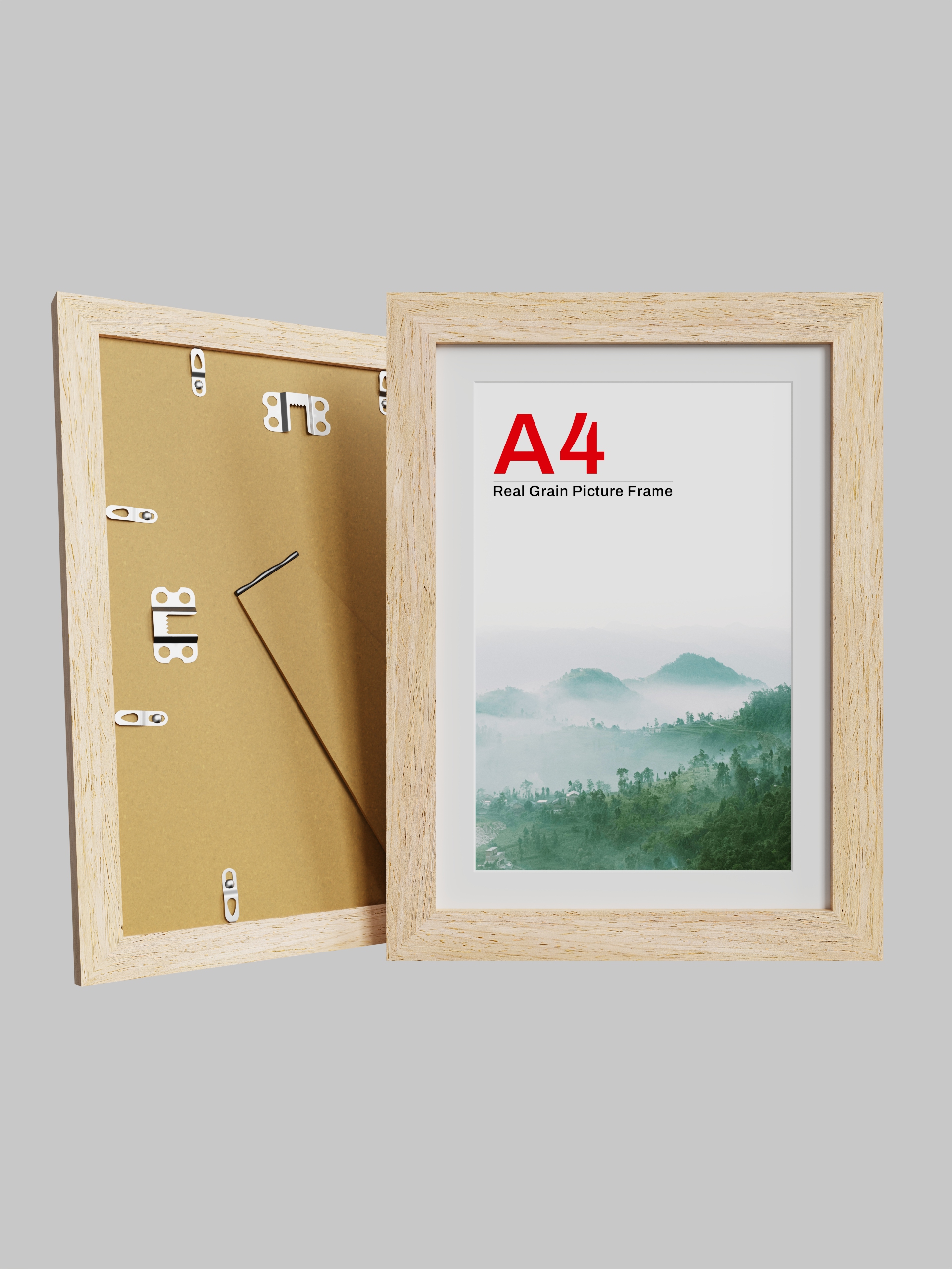 ZECUELY natural wood grain picture frame
